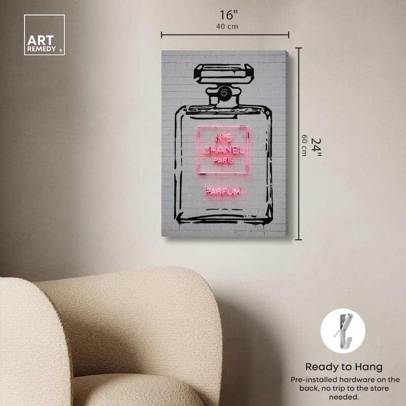 Parisian Perfume Canvas by Art Remedy, Gallery Wrapped