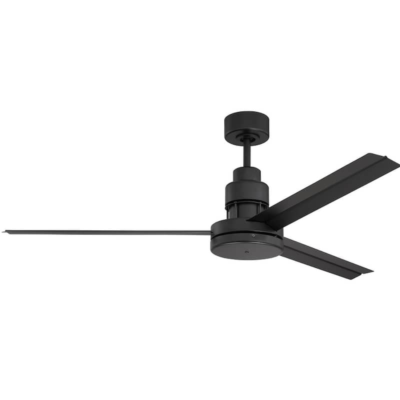Craftmade Mondo 54" 3 Blade Indoor / Outdoor Ceiling Fan - Blades and - Flat Black