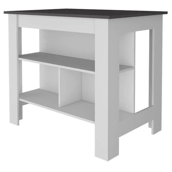 Lindon Composite Wood Indoor Modern Kitchen Island White Bed Bath