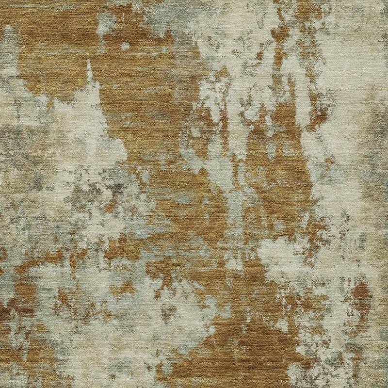 HomeRoots Abstract Transitional Rectangle Outdoor Rug - 3' x 5'