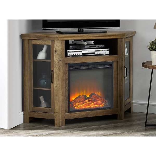The Oak Corner TV Stand with Fireplace: A Blend of Style and Function