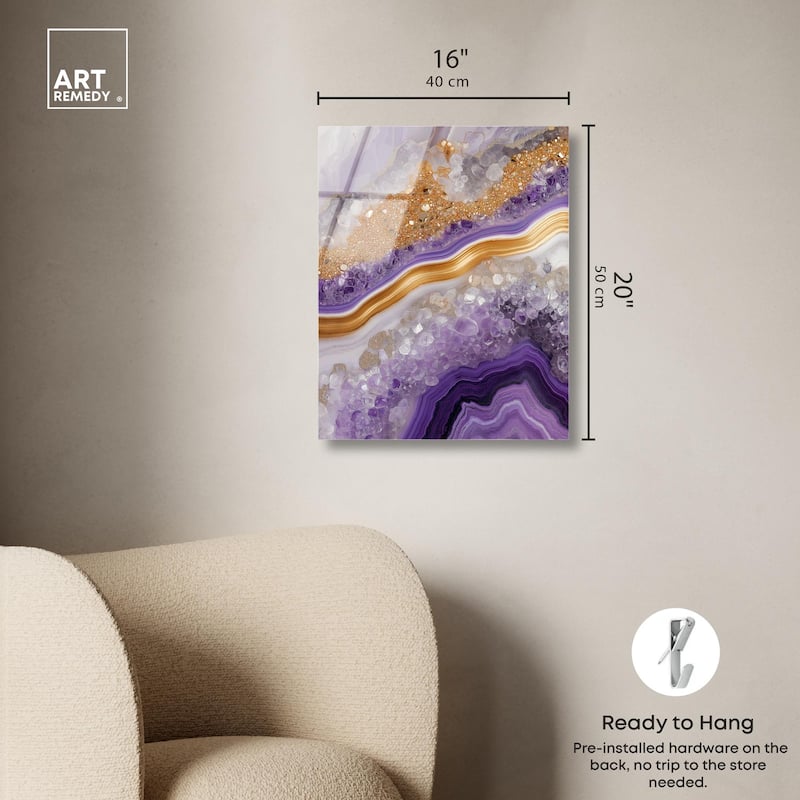 Gemstone Labyrinth II Acrylic by Art Remedy, Ready to Hang