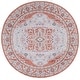 preview thumbnail 47 of 48, SAFAVIEH Tucson Betzy Transitional Machine Washable Rug 6' Round - Rust/Ivory - Round