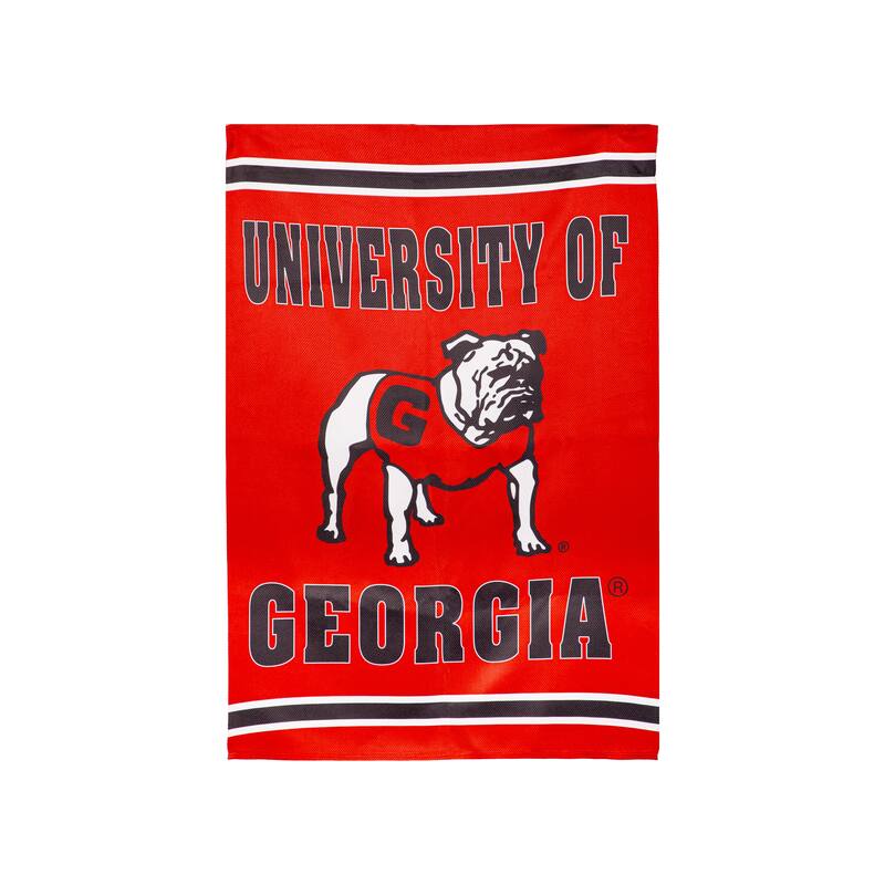 Embossed Suede Flag, House Size, University of Georgia