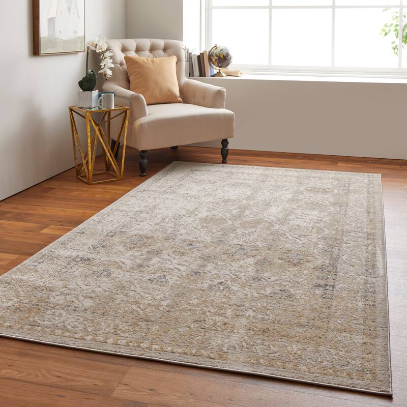 Wyllah Traditional Diamond Area Rug