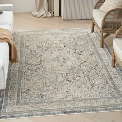 Nourison Nyle Vintage Persian Medallion Boho Area Rug
