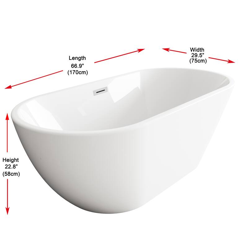 Orson Bathtub in Glossy White
