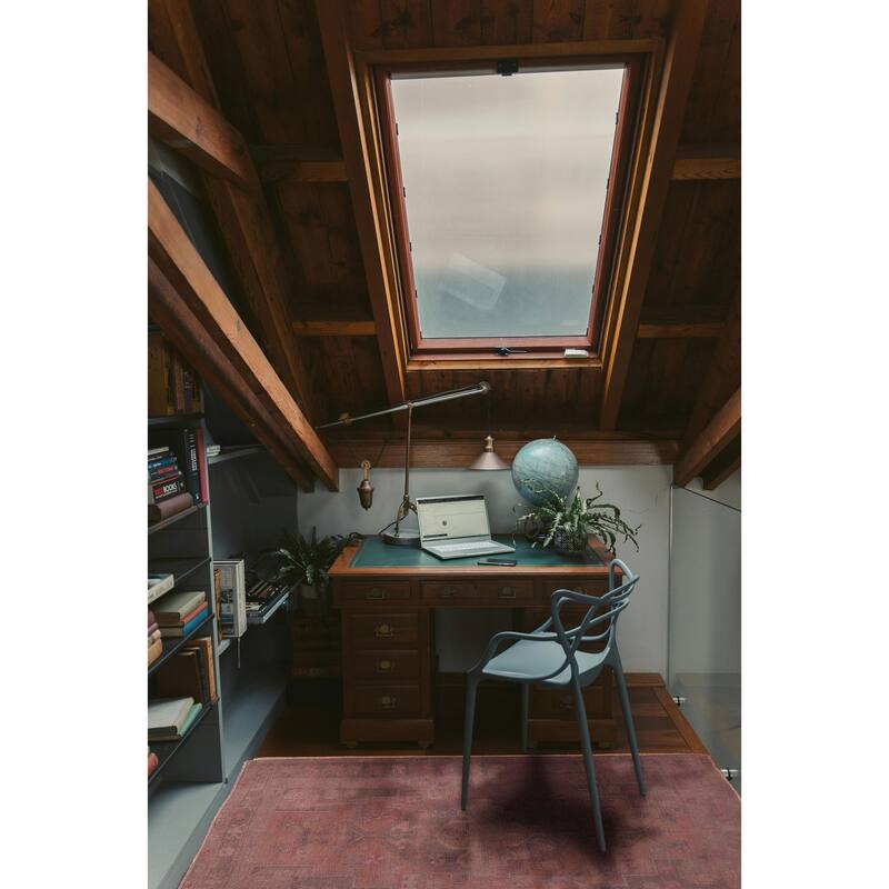 ECARPETGALLERY Hand-knotted Color Transition Dark Red Wool Rug - 4'1 x 6'3