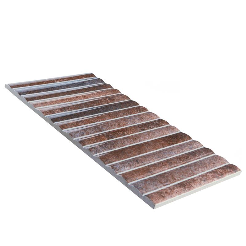 Merola Tile Rubik Garnet 5-7/8" x 11-3/4" Ceramic Wall Tile