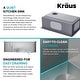 preview thumbnail 26 of 137, KRAUS Kore Workstation Drop-In Stainless Steel Kitchen Sink
