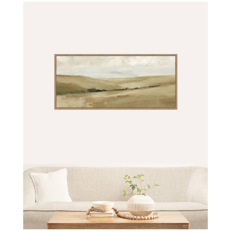 Kate and Laurel Whispering Meadows II Panel by Amy Lighthall Framed Canvas Wall Art Print