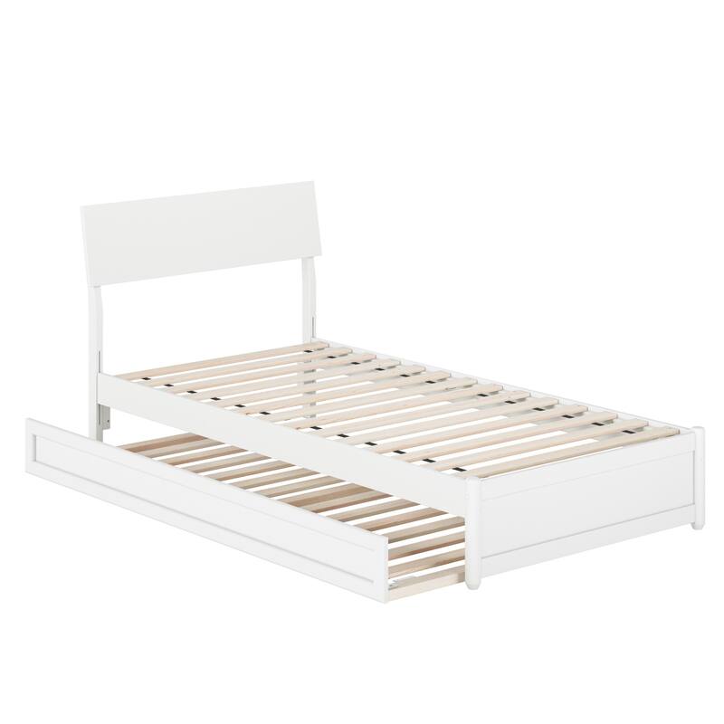 Norla Wood Platform Bed with Trundle