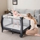 preview thumbnail 4 of 28, Costway Portable Baby Playard Nursery Center Crib with Hanging Toys & - See Details