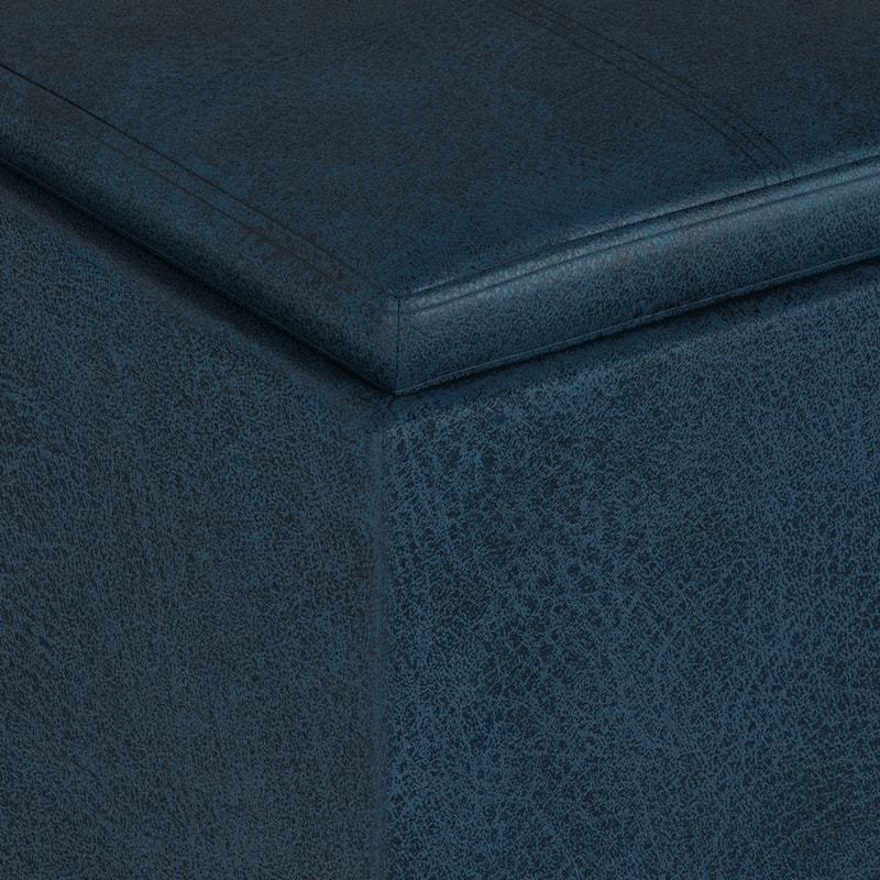 WYNDENHALL Townsend 17 inch Wide Contemporary Square Storage Ottoman