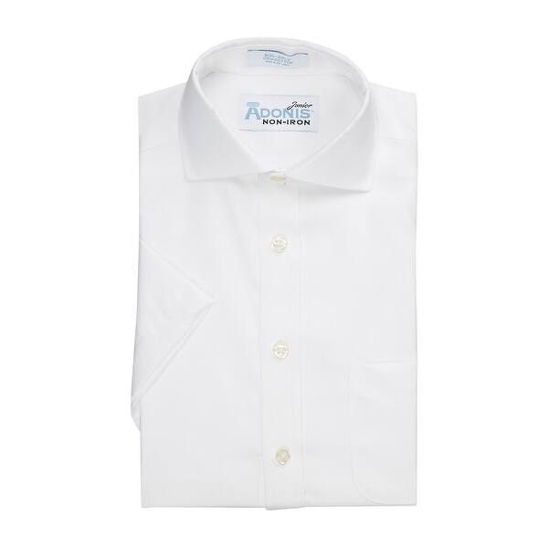 Shop Adonis Big Boys White Classic Fit Short Sleeve Non Iron Solid