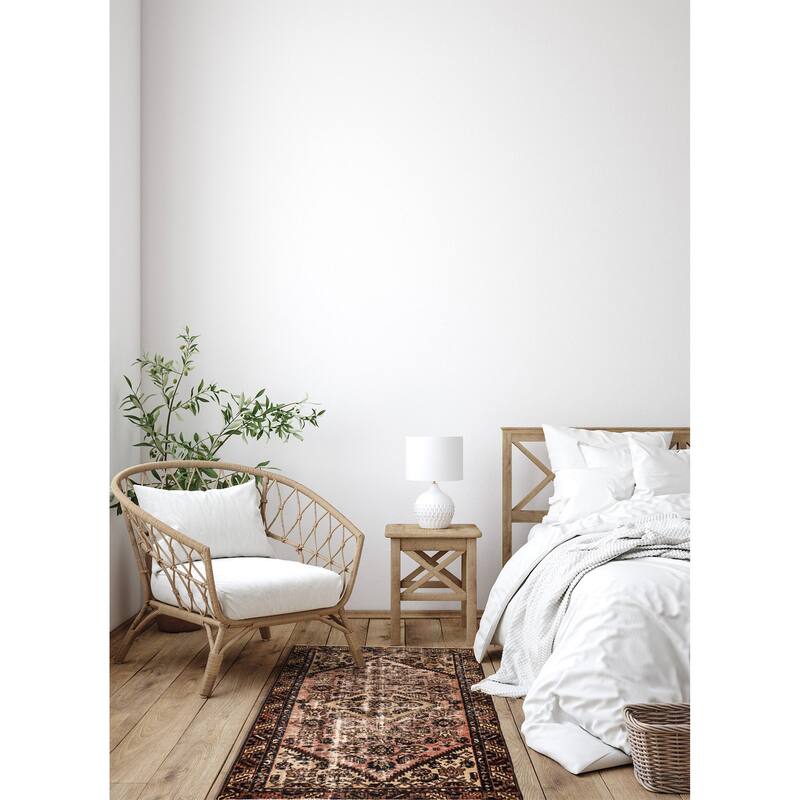 ECARPETGALLERY Hand-knotted Antalya Vintage Copper Wool Rug - 3'4 x 6'3