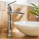 preview thumbnail 22 of 25, Waterfall Single Handle Bathroom Vessel Faucet With Drain Assembly Single Hole Vessel Sink Faucets Modern Basin Vanity High Tap