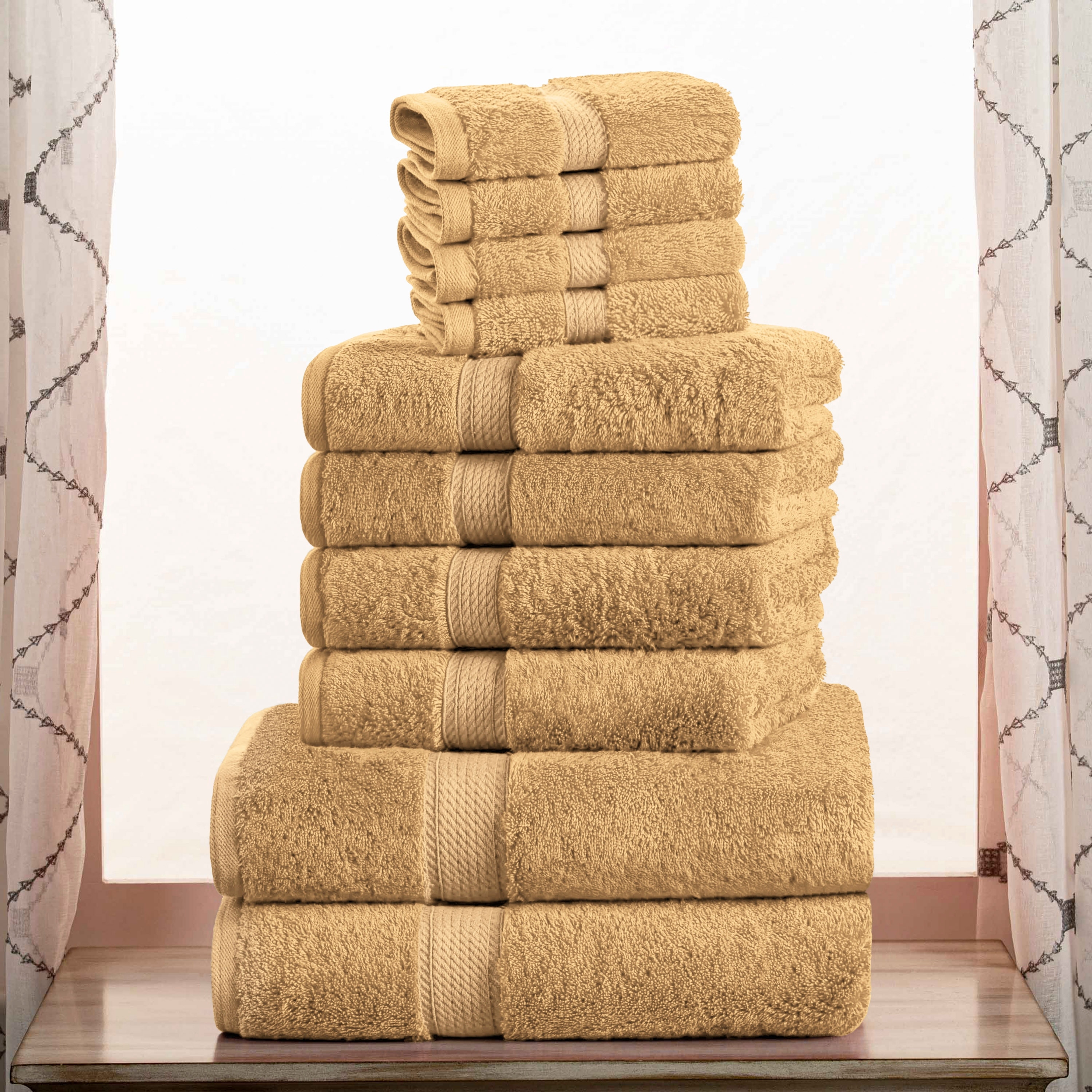 Superior Turkish Cotton 6 Piece Absorbent Heavyweight Towel Set - On Sale -  Bed Bath & Beyond - 9611436