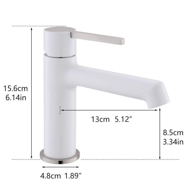 Bathroom Deck Mount Single Handle Sink Faucet