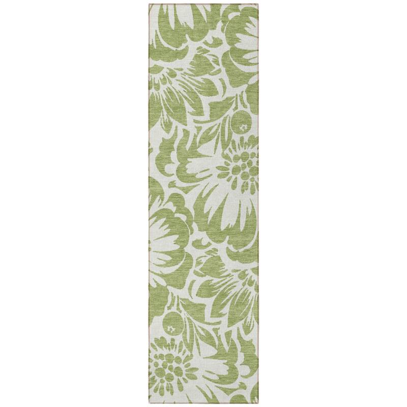 Cafi Botanic Elegance Weather Resistant Timeless Fusion Outdoor Rug