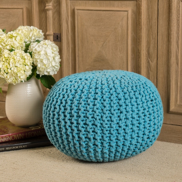 Aqua pouf deals ottoman