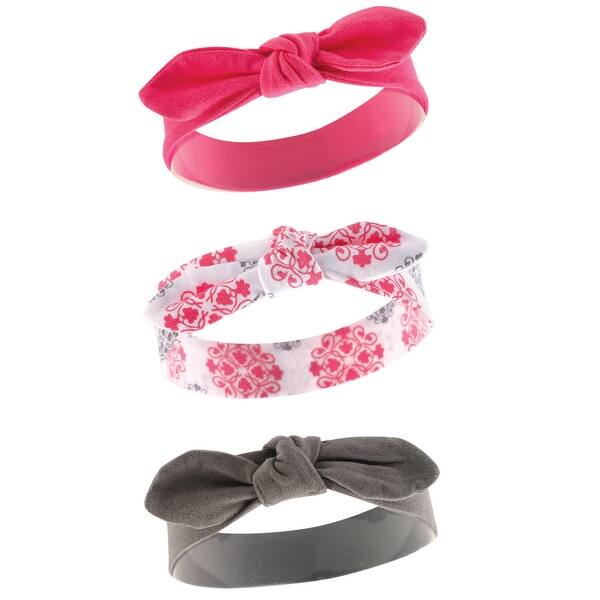 slide 1 of 1, Yoga Sprout Baby Girl Cotton Headbands 3pk, Medallion, 12-24 Months - Medallion Medallion - 12-24 Months