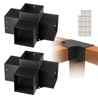 VEVOR Pergola Bracket Kit Easy Installation Wooden Beams for Gazebos ...