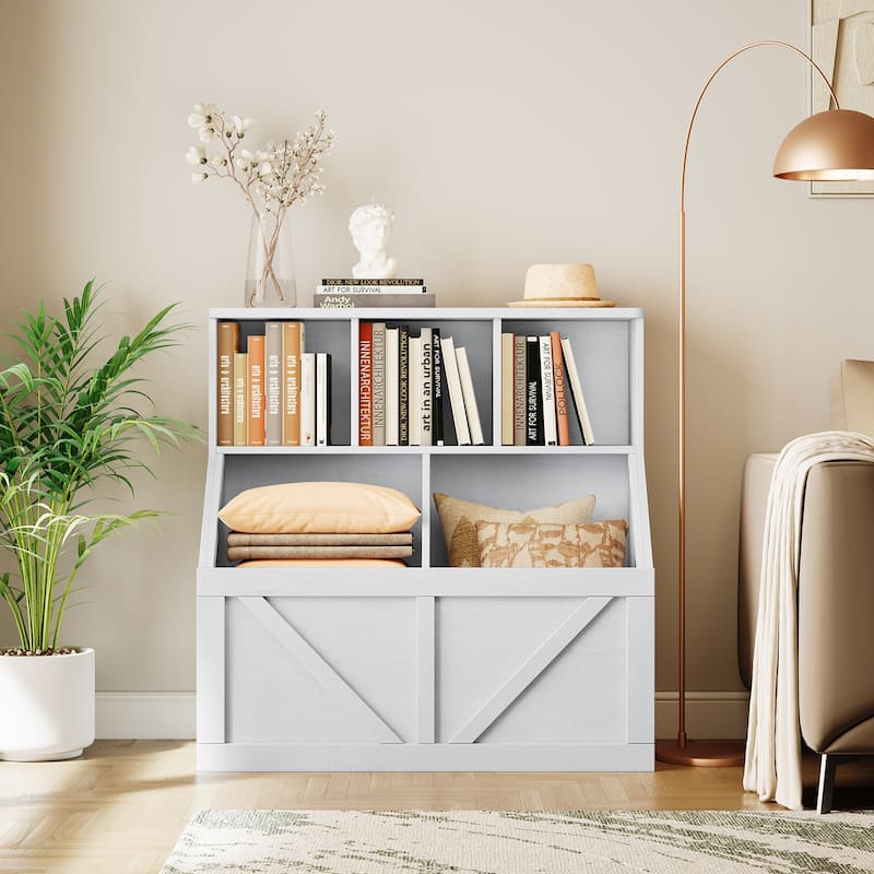 Kids Toy Storage Organizer, Kids Bookshelf and Toy Storage