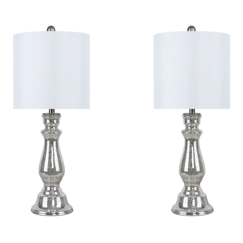 Bella 24" Glass Table Lamp (Set of 2)