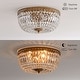 preview thumbnail 15 of 16, Silver Orchid 14-inch Crystal Flush Mount Chandelier