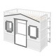 preview thumbnail 93 of 112, Solid Wood House Loft Bed With Ladder for Kids, Boys and Girls, Bedroom