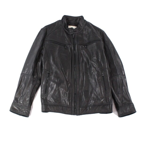 michael kors genuine leather jacket