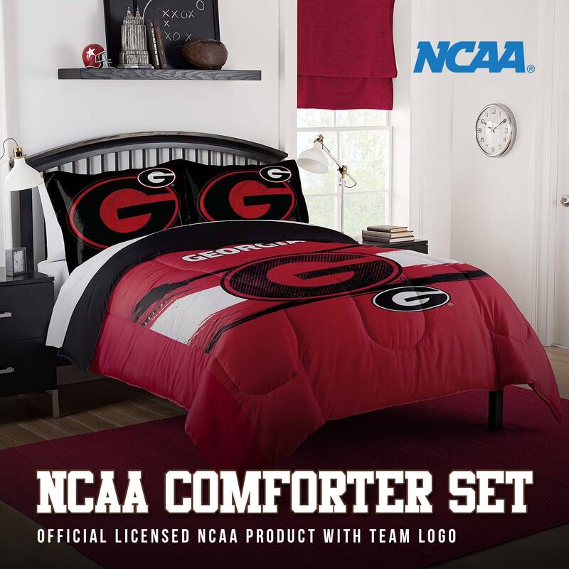 NCAA Georgia Bulldogs Officially Licenced Comforter & Sham set