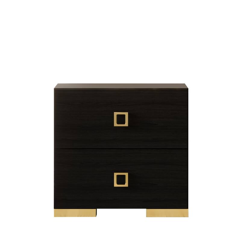 CraftPorch 3 Piece Bedroom Nightstands Set Luxurious Velvet Tufted Platform Bed