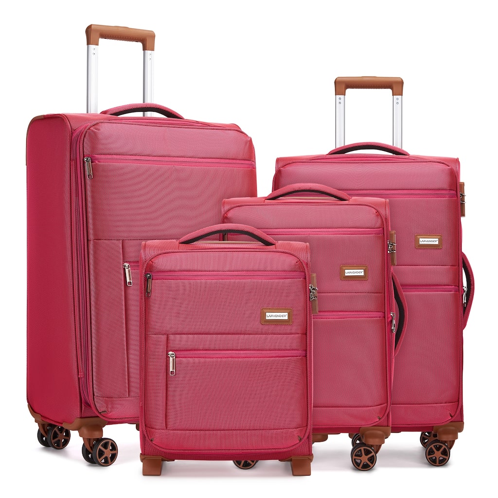 Luggage Sets 4 Piece, Softsied Suitcases with Spinner Wheels