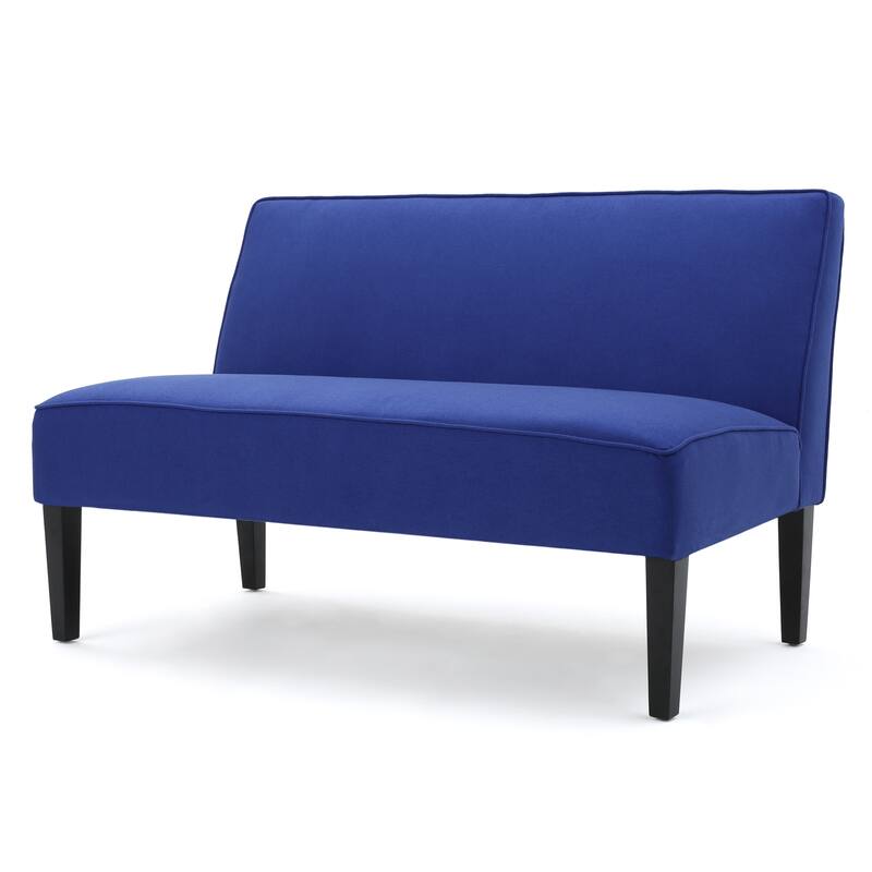 Modern Loveseat with Upholstered Fabric and Birch Wood Legs, for Living Room, Bedroom and Lounge