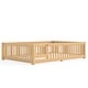 preview thumbnail 4 of 159, Wood Floor Bed with Safety Guardrails and Door