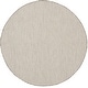 preview thumbnail 23 of 119, Nourison Courtyard Indoor/Outdoor Modern Geometric Area Rug 4' x Round - Ivory/Silver