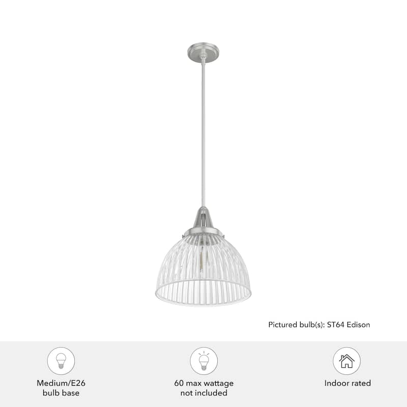 Hunter Cypress Grove 13" 1-Light Pendant - Island, Dining Room, Entry - Industrial, Transitional, Contemporary