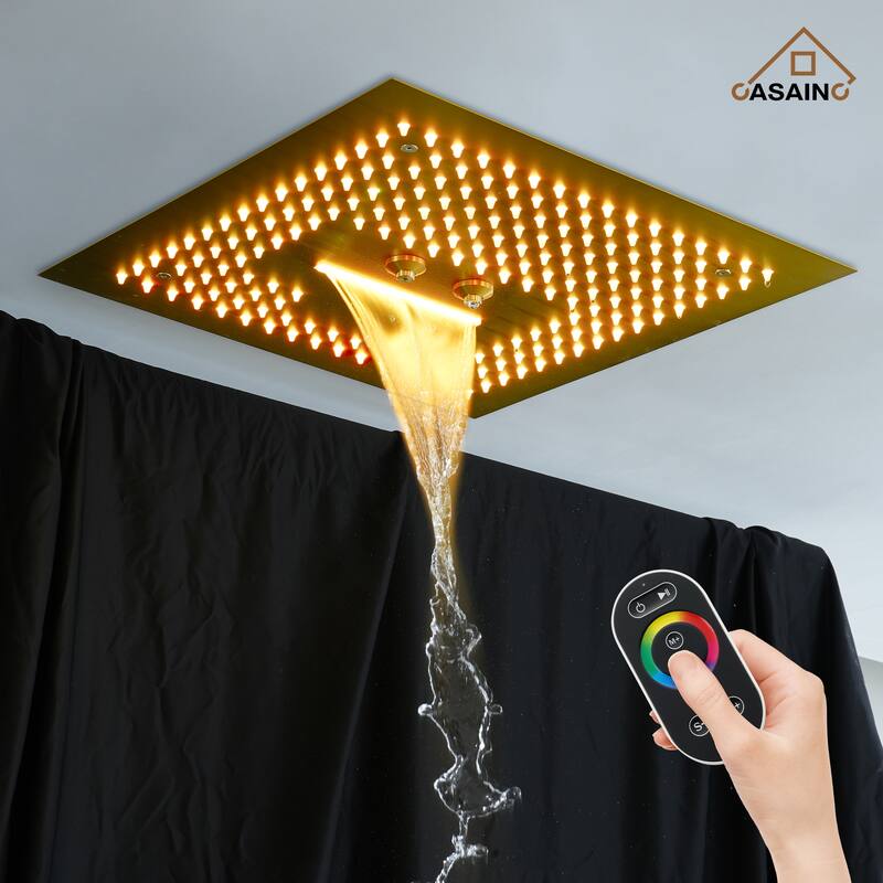 4 Functions Shower System with Multi-Function Remote Control 64 Color Lights