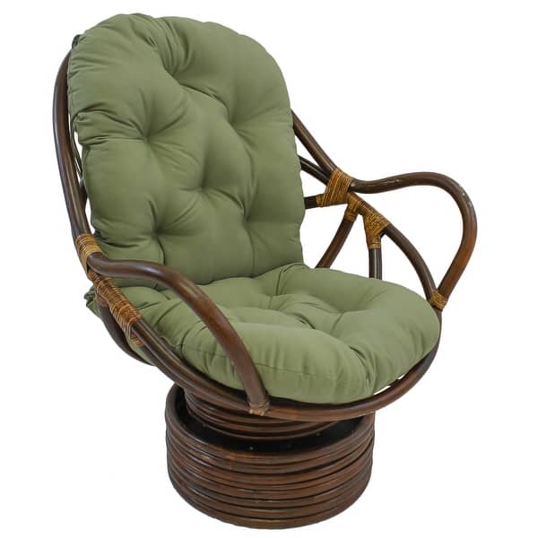 slide 2 of 2, 48-inch by 24-inch Twill Indoor Seat/Back Rocker Cushion (Cushion Only) - 48 x 24 Sage