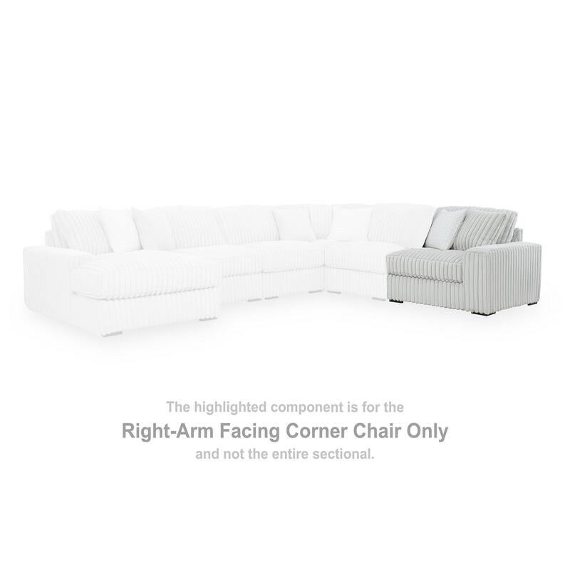 Signature Design by Ashley Stupendous White 3-Piece Sectional Sofa - 141"W x 41"D x 44"H