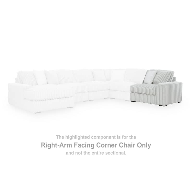 Signature Design by Ashley Stupendous White 5-Piece Sectional - 134" W x 134" D x 41" H