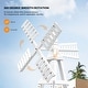 preview thumbnail 12 of 11, 6FT Wood Windmill Backyard Garden Decoration Weathervane