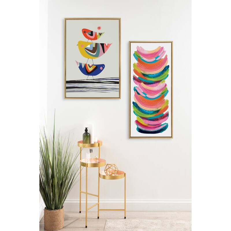 Kate and Laurel Sylvie The Family Tree Framed Canvas By Rachel Lee