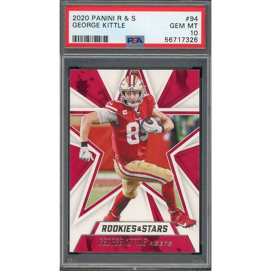 George Kittle 2019 Panini Rookies & Stars Football Card #94 Graded PSA 10 - 8'6" x 11'6"