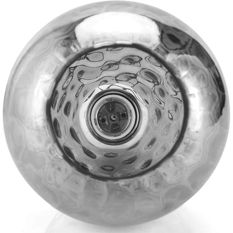 Industrial glass pendant lights modern teardrop chrome mirror effect hanging lighting fixture - N/A