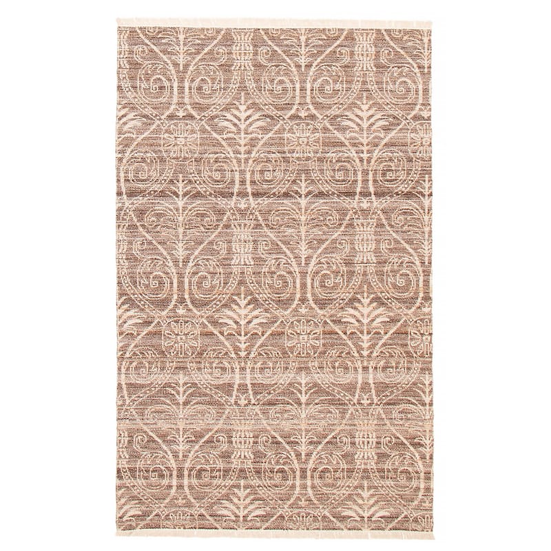 Ankara FW Brown Kilim 5'0" x 8'3" - 5'0 x 8'3 - Dark Brown - 5'0 x 8'3