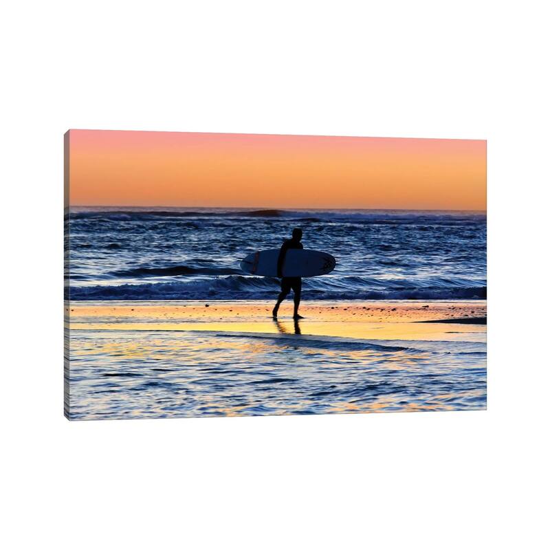 iCanvas "Hanalei Bay Surfer at Sunset " by Susanne Kremer Canvas Print