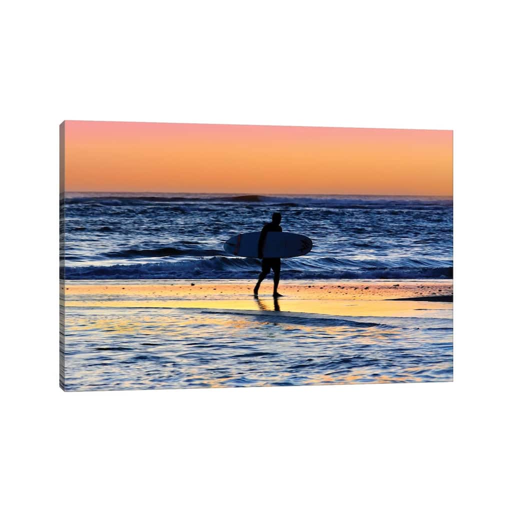 iCanvas "Hanalei Bay Surfer at Sunset " by Susanne Kremer Canvas Print
